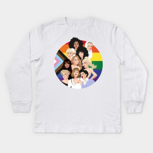 Pride Divas Edition Kids Long Sleeve T-Shirt